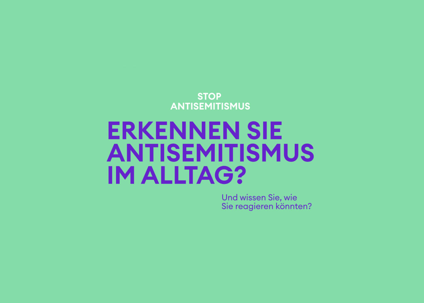 Stop Antisemitismus