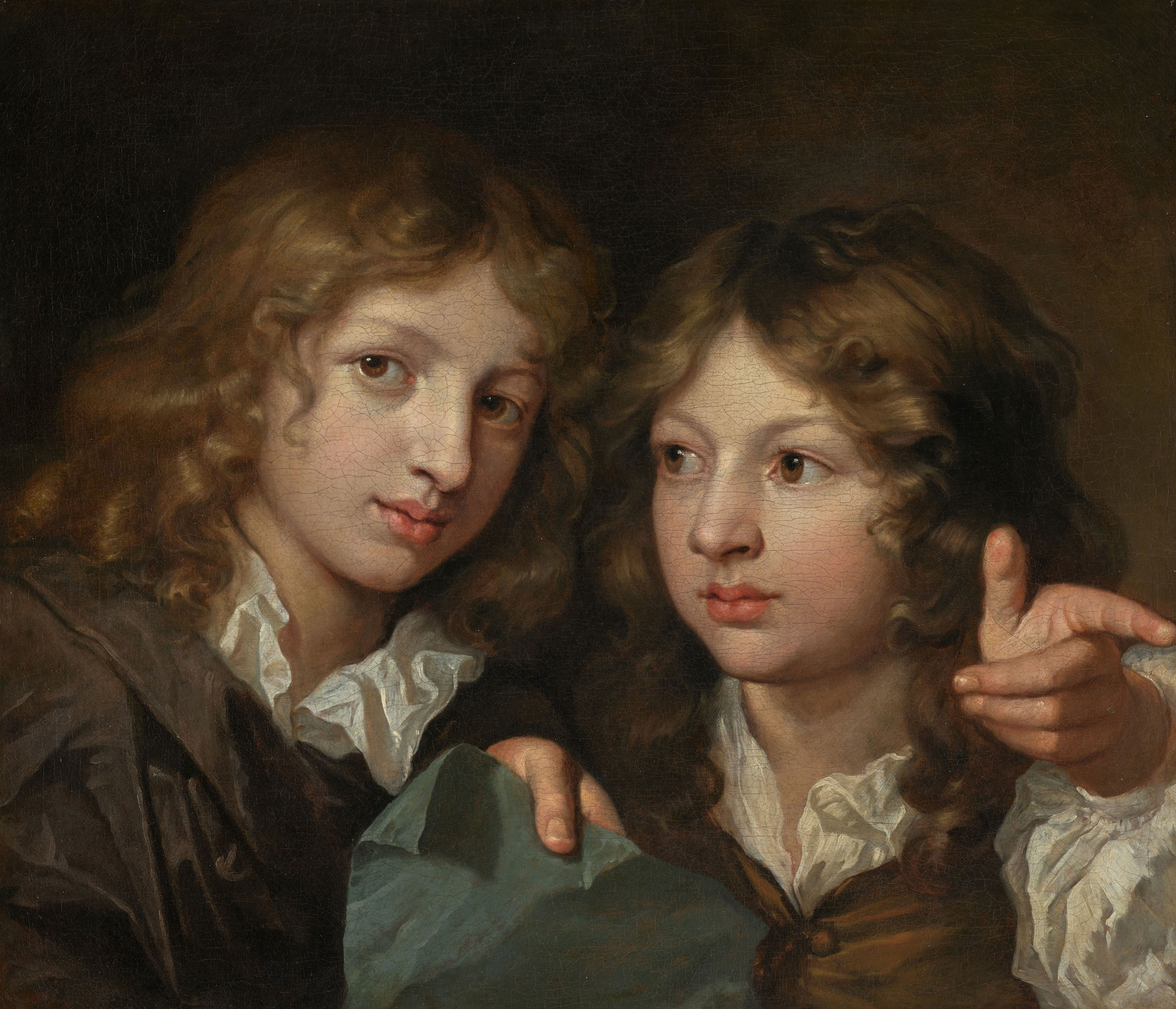 © Caspar Netscher, Ein Portrait von zwei Jungen, ca. 1680 - 1683, Sammlung Bob Haboldt, Amsterdam